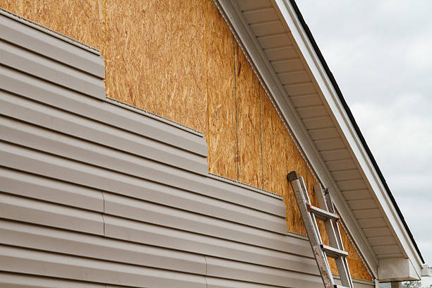 Professional Siding Installation technician working in Jamaica, VA